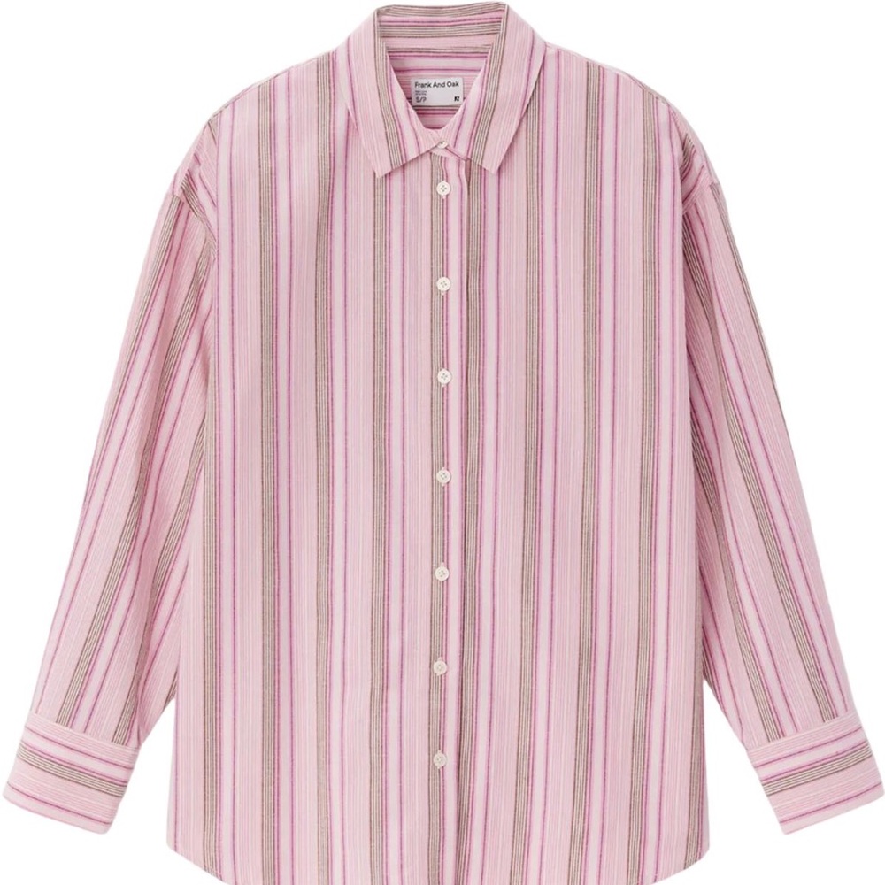 FRANK AND OAK Loose Striped Kapok Shirt